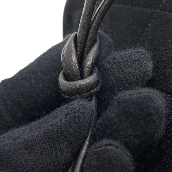 シャネル ハンドバッグ マトラッセ 2.55 コットン CHANEL 黒