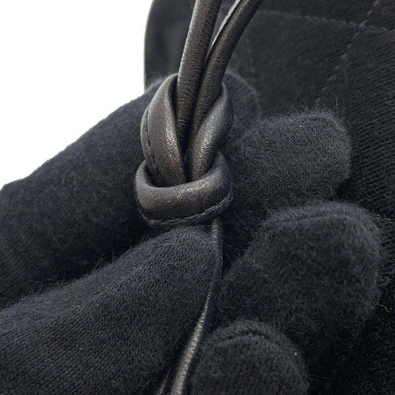 シャネル ハンドバッグ マトラッセ 2.55 コットン CHANEL 黒