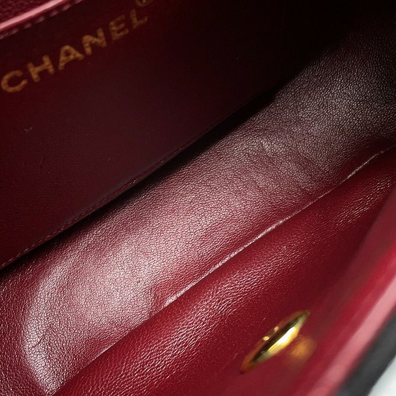 シャネル ハンドバッグ マトラッセ 2.55 コットン CHANEL 黒