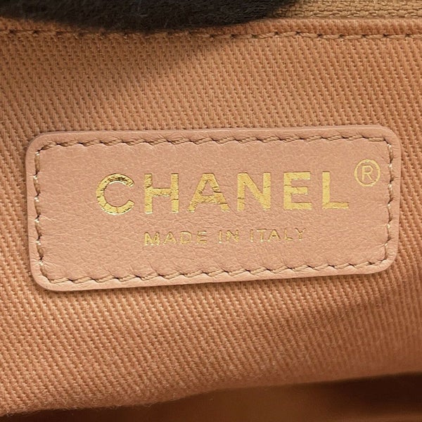 シャネル トートバッグ ドーヴィルライン ミディアム ショッピングバッグ ロゴ ストロー/レザー A67001 CHANEL