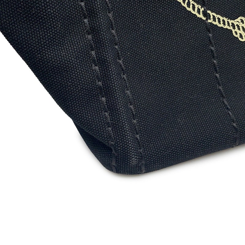 プラダ ハンドバッグ カナパ ロゴ ウッドハンドル キャンバス 1BG350 PRADA 2ｗayショルダーバッグ 黒 アウトレット品