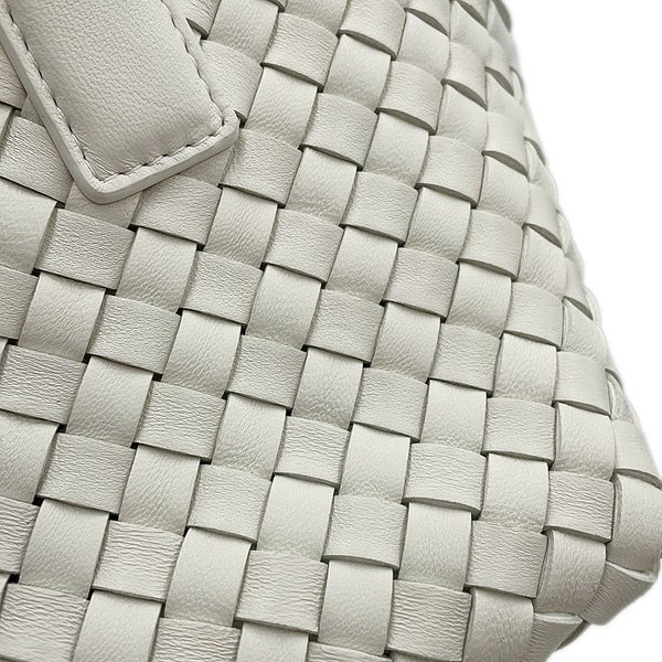ボッテガヴェネタ ハンドバッグ イントレチャート カバ ミニ 777608 BOTTEGA VENETA 2way 白