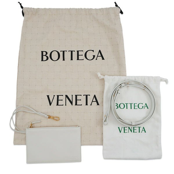 ボッテガヴェネタ ハンドバッグ イントレチャート カバ ミニ 777608 BOTTEGA VENETA 2way 白