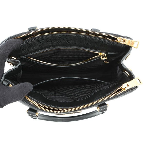 プラダ ハンドバッグ ガレリア サフィアーノ レザー 1BA863 PRADA バッグ 2wayショルダーバッグ 黒
