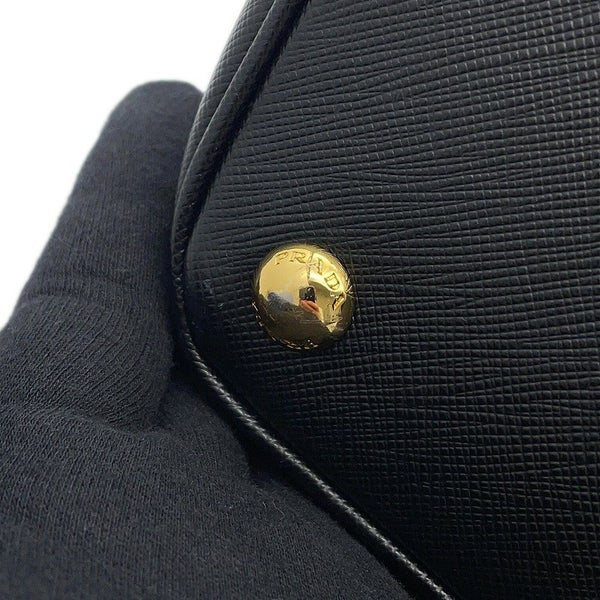 プラダ ハンドバッグ ガレリア サフィアーノ レザー 1BA863 PRADA バッグ 2wayショルダーバッグ 黒