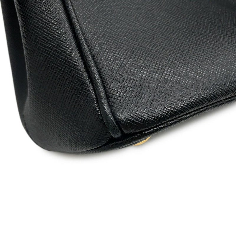 プラダ ハンドバッグ ガレリア サフィアーノ レザー 1BA863 PRADA バッグ 2wayショルダーバッグ 黒