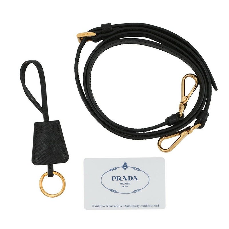 プラダ ハンドバッグ ガレリア サフィアーノ レザー 1BA863 PRADA バッグ 2wayショルダーバッグ 黒