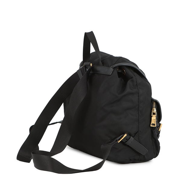プラダ リュック トライアングルロゴ バックパック ナイロン/レザー BZ0030 PRADA リュックサック 黒