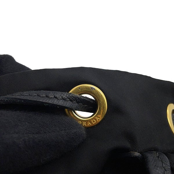 プラダ リュック トライアングルロゴ バックパック ナイロン/レザー BZ0030 PRADA リュックサック 黒