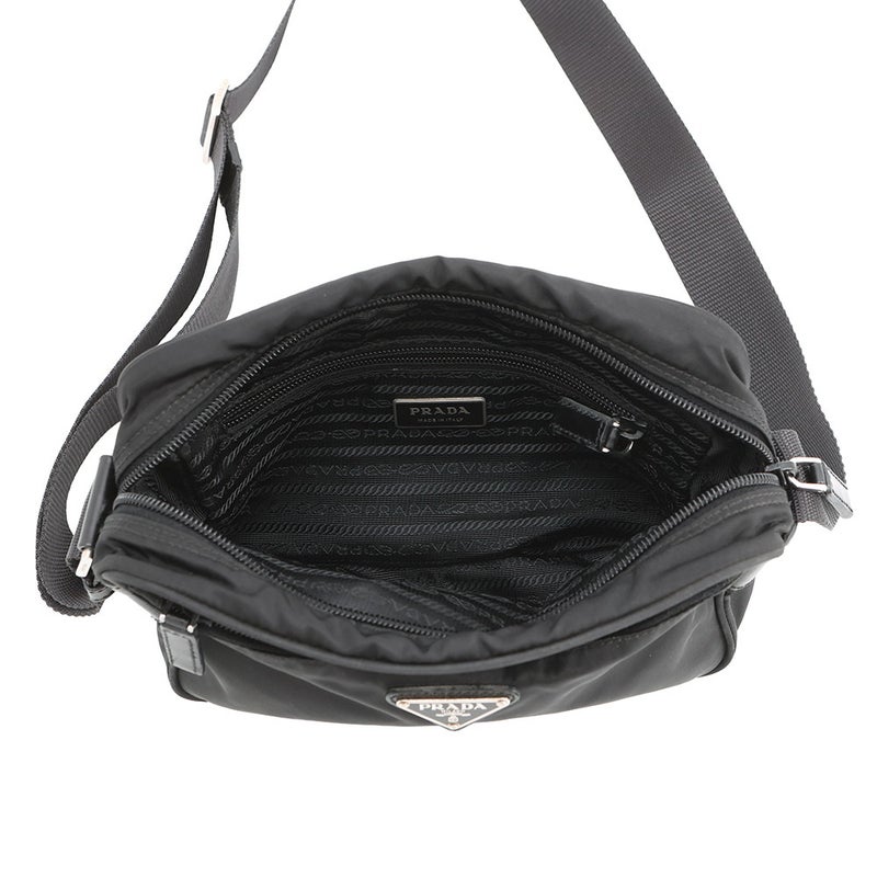 プラダ ショルダーバッグ リナイロン RE-NYLON トライアングルロゴ ナイロン 2VH048 PRADA 黒
