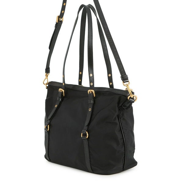 プラダ トートバッグ ロゴ ナイロン レザー PRADA 2wayショルダーバッグ