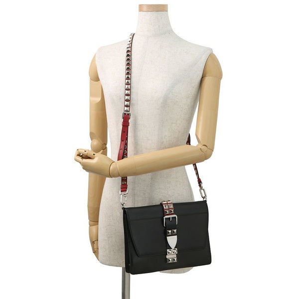 プラダ ショルダーバッグ エレクトラ スタッズ レザー 1BD120 PRADA 黒