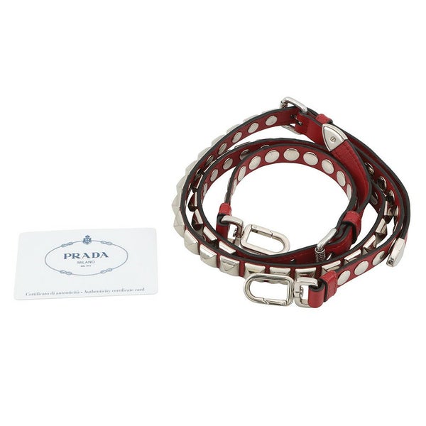 プラダ ショルダーバッグ エレクトラ スタッズ レザー 1BD120 PRADA 黒