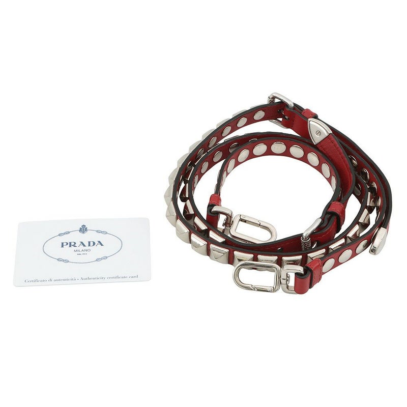 プラダ ショルダーバッグ エレクトラ スタッズ レザー 1BD120 PRADA 黒