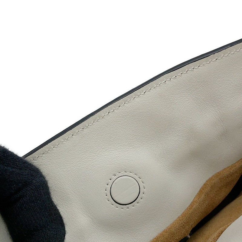 ロエベ チェーンショルダーバッグ フラメンコクラッチ ナノ A411FC6X01 2wayクラッチバッグ ミニバッグ 白