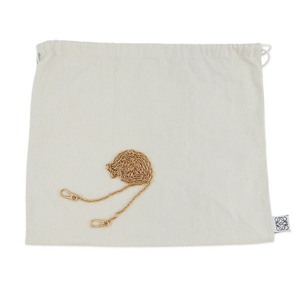 ロエベ チェーンショルダーバッグ フラメンコクラッチ ナノ A411FC6X01 2wayクラッチバッグ ミニバッグ 白