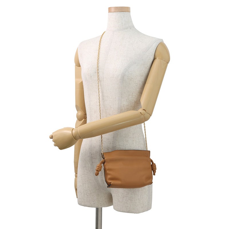 ロエベ チェーンショルダーバッグ フラメンコクラッチ ナノ A411FC6X01 2wayクラッチバッグ ミニバッグ