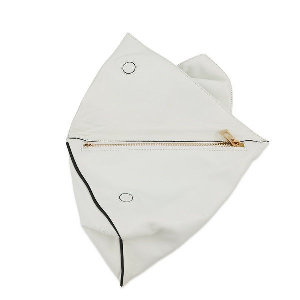 ロエベ クラッチバッグ リボン レザー 332.82.K78 LOEWE 白