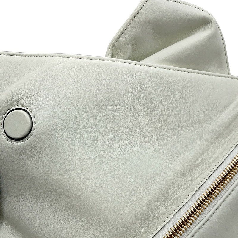 ロエベ クラッチバッグ リボン レザー 332.82.K78 LOEWE 白