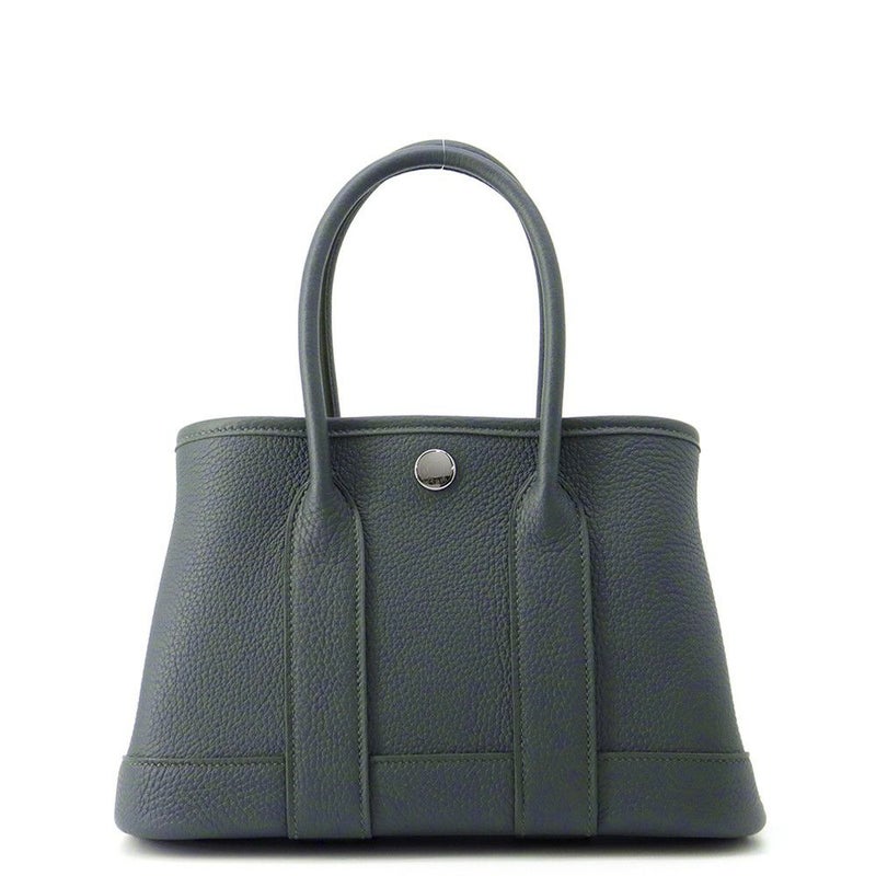 エルメス トートバッグ ネオ・ガーデン 23 ガーデンパーティ ヴェールマングローブ/シルバー金具 トゴ K刻印