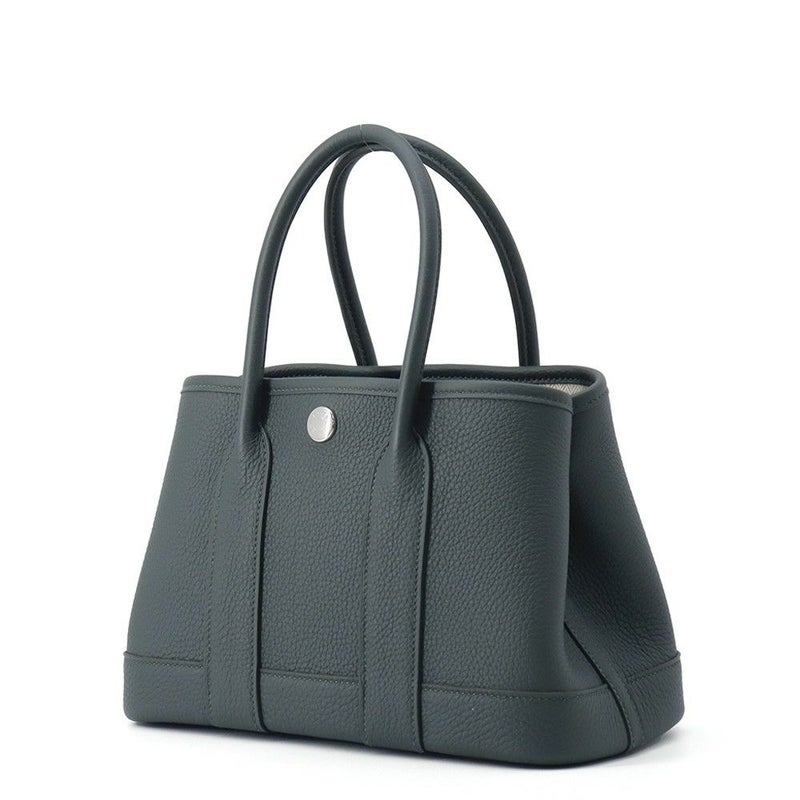 エルメス トートバッグ ネオ・ガーデン 23 ガーデンパーティ ヴェールマングローブ/シルバー金具 トゴ K刻印