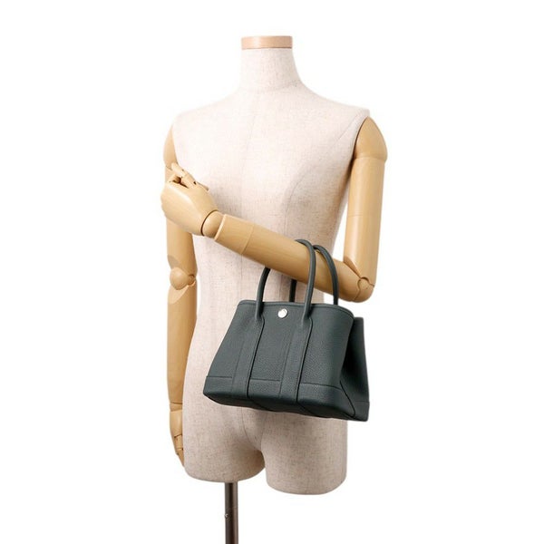 エルメス トートバッグ ネオ・ガーデン 23 ガーデンパーティ ヴェールマングローブ/シルバー金具 トゴ K刻印