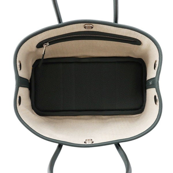 エルメス トートバッグ ネオ・ガーデン 23 ガーデンパーティ ヴェールマングローブ/シルバー金具 トゴ K刻印