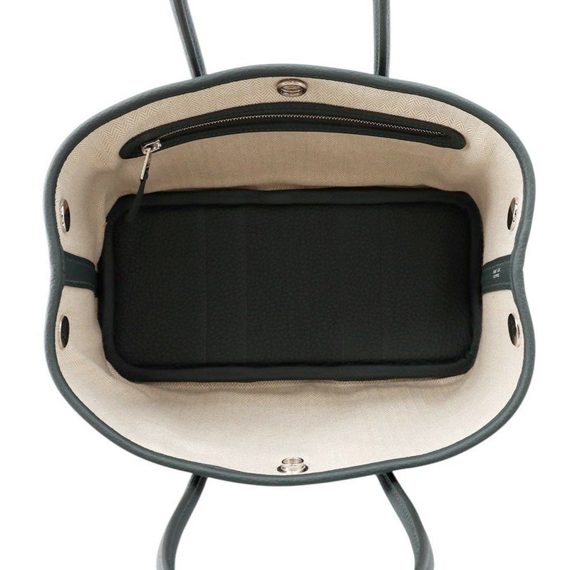 エルメス トートバッグ ネオ・ガーデン 23 ガーデンパーティ ヴェールマングローブ/シルバー金具 トゴ K刻印