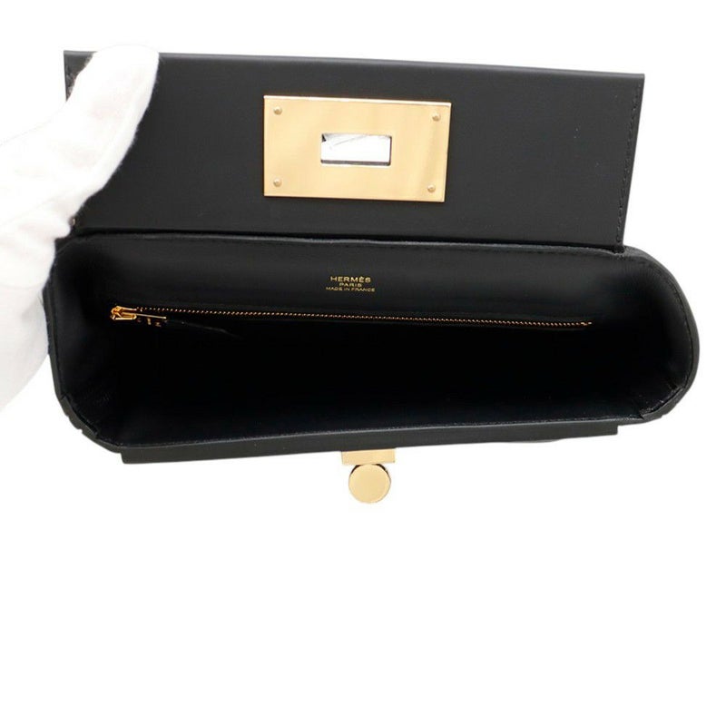 エルメス 24/24 サック ヴァンキャトル ミニ ブラック/ゴールド金具 ヴォリュプト/スイフト K刻印 ２wayショルダー 黒