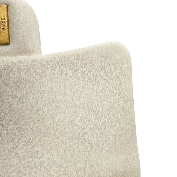 シャネル チェーンショルダーバッグ ミニマトラッセ ココマーク ラムスキン AS1786 CHANEL ココボール 白