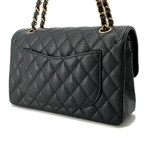 シャネル チェーンショルダーバッグ マトラッセ23 ココマーク ダブルチェーン A01113 CHANEL 黒