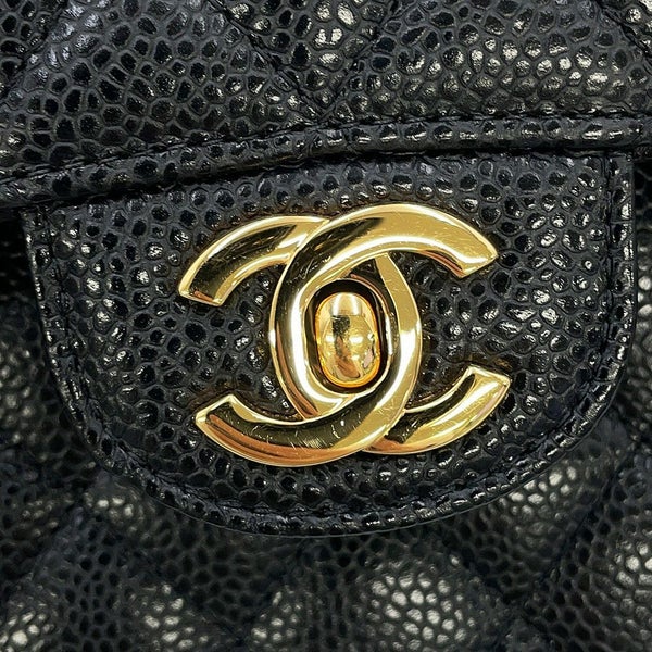 シャネル チェーンショルダーバッグ マトラッセ23 ココマーク ダブルチェーン A01113 CHANEL 黒