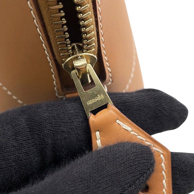 エルメス ハンドバッグ ボリード31 ゴールド/ゴールド金具 ヴォーシャモニー □G刻印 ２wayショルダー