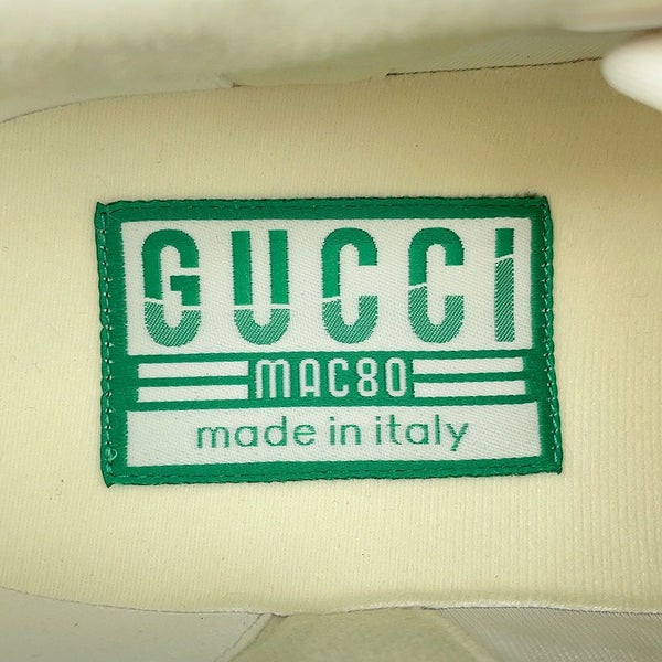 グッチ スニーカー マック80 ハティ スチュアート コラボ キャンバス/ラバー インターロッキングG メンズサイズ8 GUCCI 靴