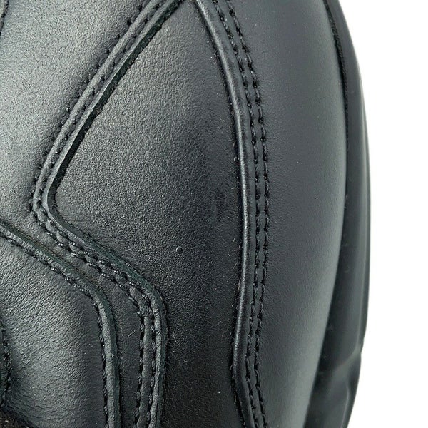 グッチ スニーカー ライトン カウハイドレザー インターロッキングG メンズサイズ9 1/2 GUCCI 靴 黒 2023FW