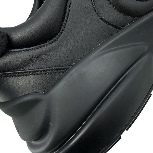 グッチ スニーカー ライトン カウハイドレザー インターロッキングG メンズサイズ9 1/2 GUCCI 靴 黒 2023FW