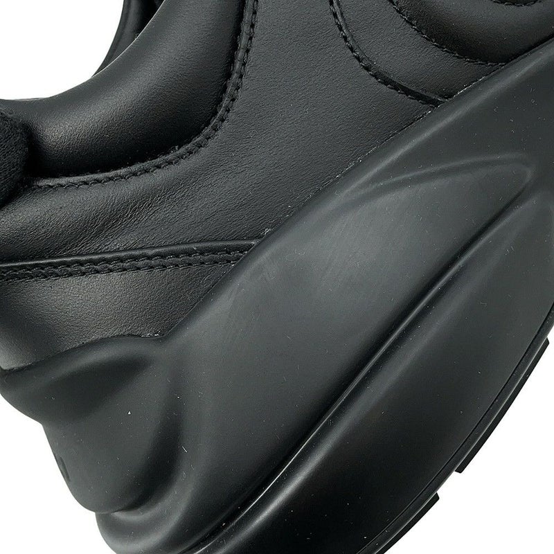 グッチ スニーカー ライトン カウハイドレザー インターロッキングG メンズサイズ9 1/2 GUCCI 靴 黒 2023FW