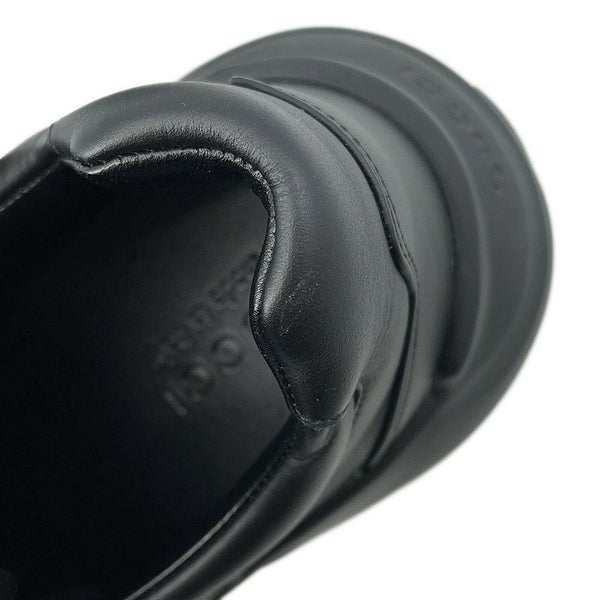 グッチ スニーカー ライトン カウハイドレザー インターロッキングG メンズサイズ9 1/2 GUCCI 靴 黒 2023FW