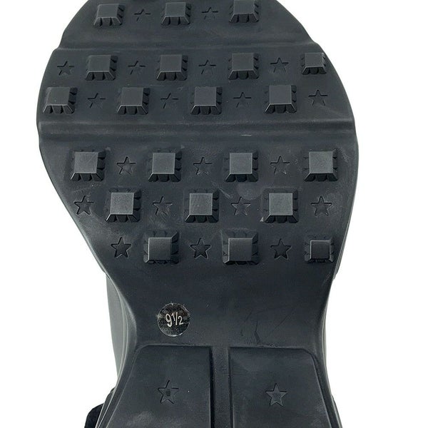 グッチ スニーカー ライトン カウハイドレザー インターロッキングG メンズサイズ9 1/2 GUCCI 靴 黒 2023FW