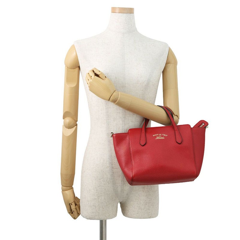 グッチ ハンドバッグ レザー スウィング ミニ 368827 GUCCI バッグ 2way ショルダーバッグ SWING