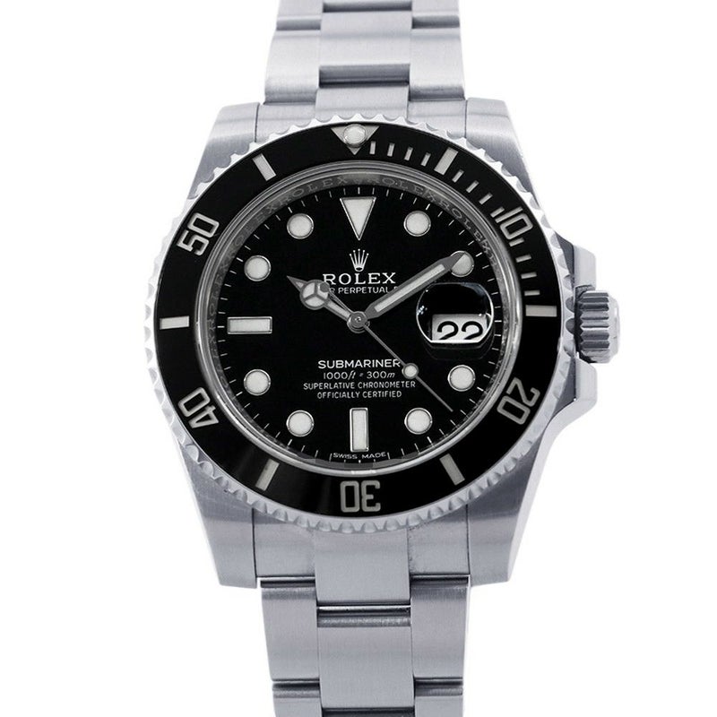ロレックス サブマリーナ デイト ランダムシリアル ルーレット 116610LN ROLEX 腕時計 ウォッチ 黒文字盤