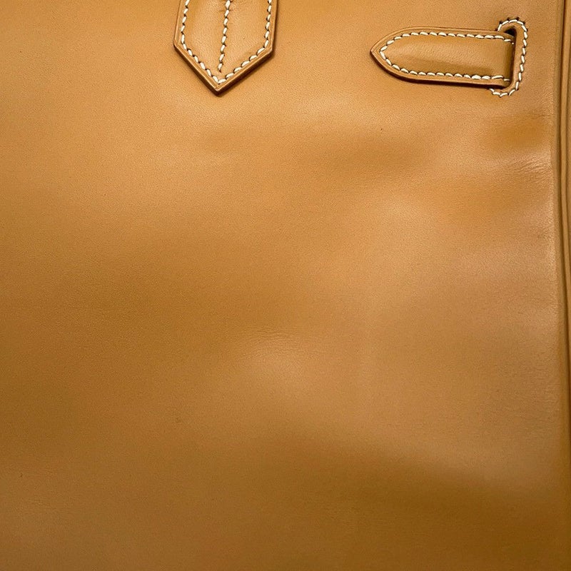 エルメス ハンドバッグ オータクロア32 ナチュラル/ゴールド金具 ヴァッシュ □F刻印 HERMES バッグ