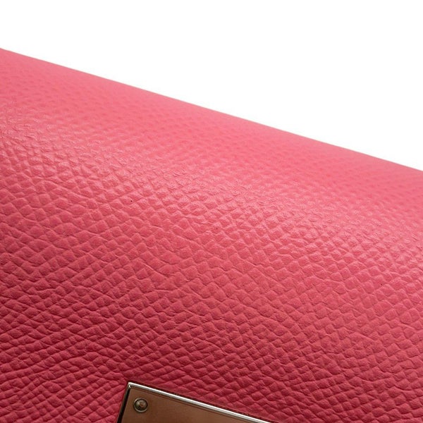 エルメス ハンドバッグ ケリー28 外縫い ローズアザレ/シルバー金具 エプソン D刻印 ２wayショルダー