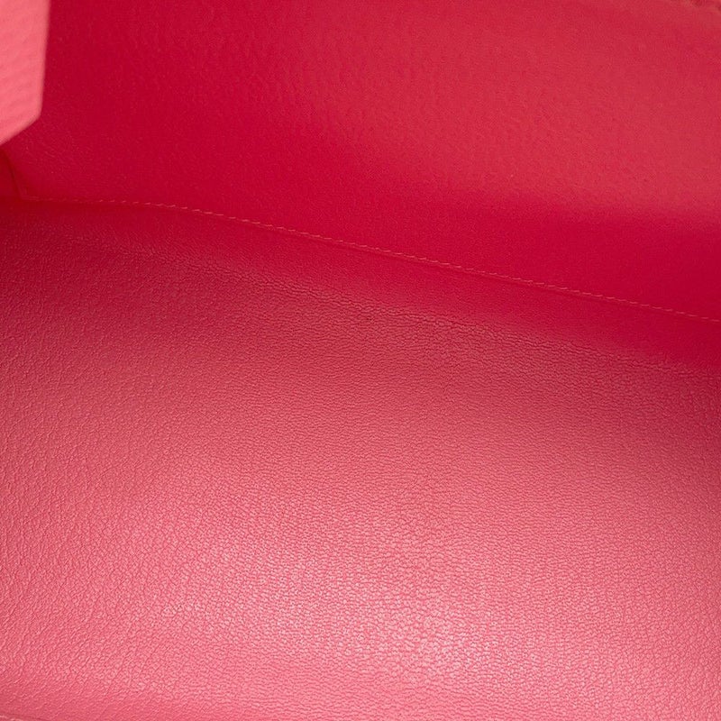 エルメス ハンドバッグ ケリー28 外縫い ローズアザレ/シルバー金具 エプソン D刻印 ２wayショルダー