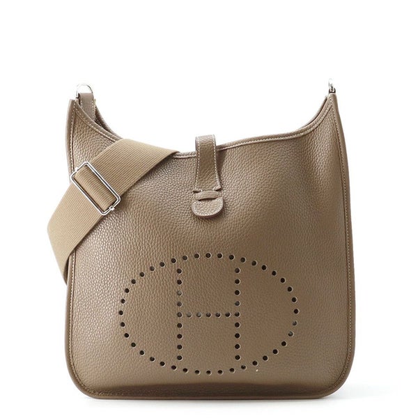 エルメス ショルダーバッグ エブリン3 GM エトゥープ/シルバー金具 トリヨンクレマンス T刻印