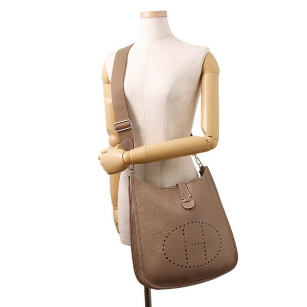 エルメス ショルダーバッグ エブリン3 GM エトゥープ/シルバー金具 トリヨンクレマンス T刻印