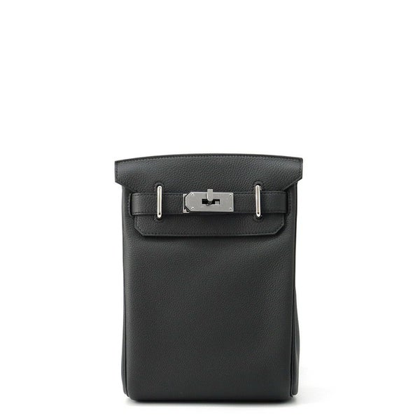 エルメス ボディバッグ ケリー アッカドPM プロン/シルバー金具 トゴ K刻印 HERMES メンズ 黒