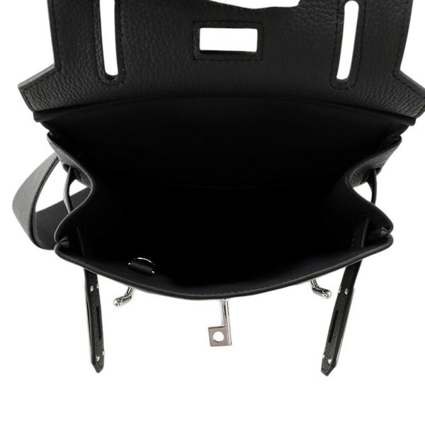 エルメス ボディバッグ ケリー アッカドPM プロン/シルバー金具 トゴ K刻印 HERMES メンズ 黒