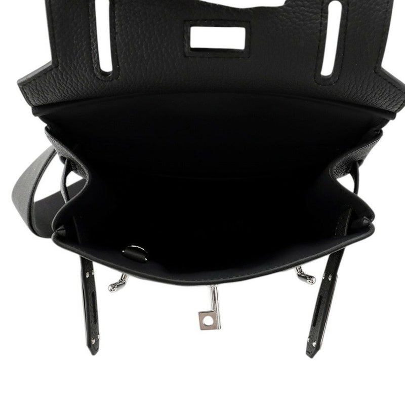 エルメス ボディバッグ ケリー アッカドPM プロン/シルバー金具 トゴ K刻印 HERMES メンズ 黒