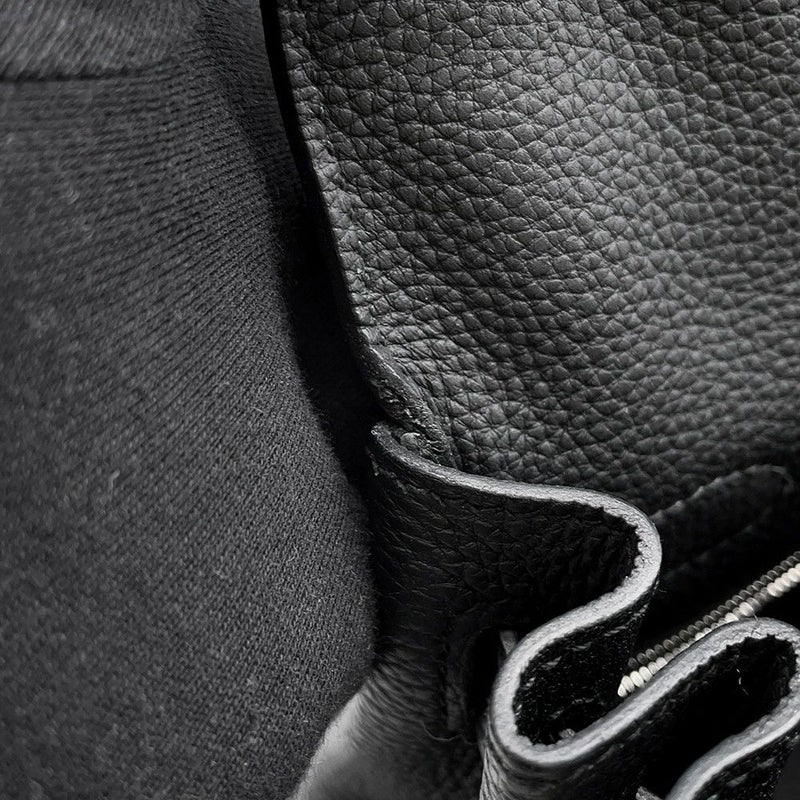 エルメス ハンドバッグ ケリー28 内縫い ブラック/シルバー金具 トゴ U刻印 ２wayショルダー 黒